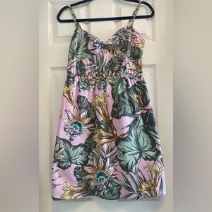 JCREW Floral Women’s Dress in Pink and Green